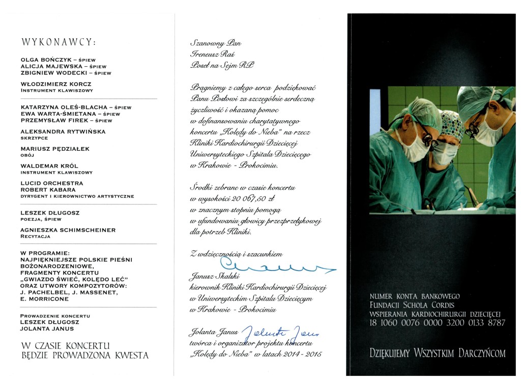 podziękowania